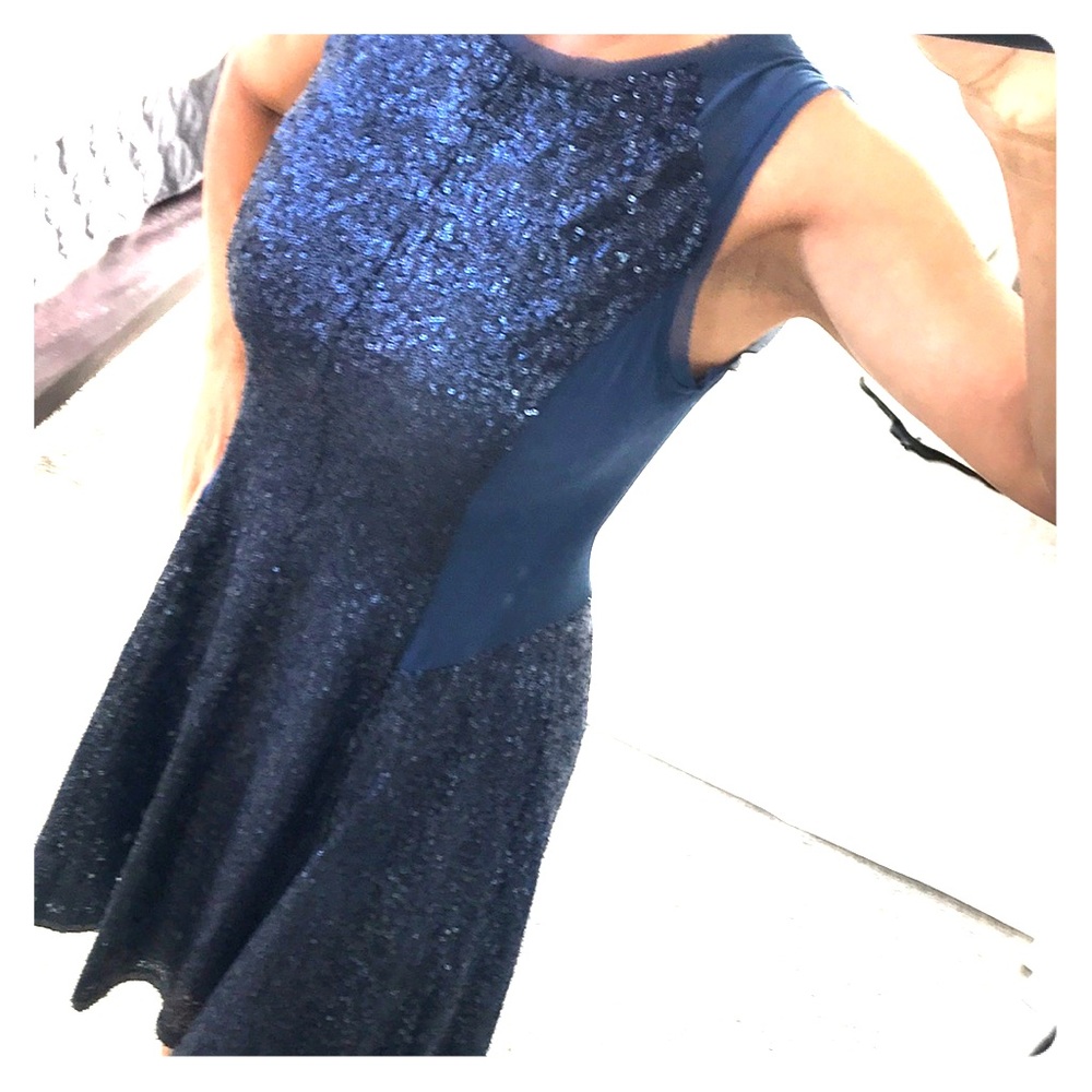 ⁉️SALE⁉️NWT Rachel Roy Blue Sequin Cocktail Dress